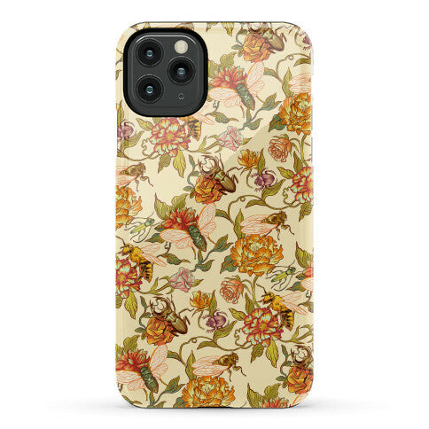 Florals & Hidden Insects Phone Case